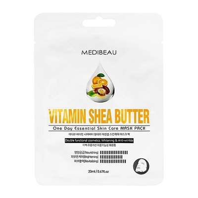 MEDIBEAU Маска для лица с витаминами и маслом ши (питательная, anti-age) 20
