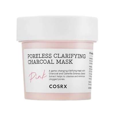 COSRX Очищающая маска для сужения пор с углём Poreless Clarifying Charcoal Mask - Pink 110