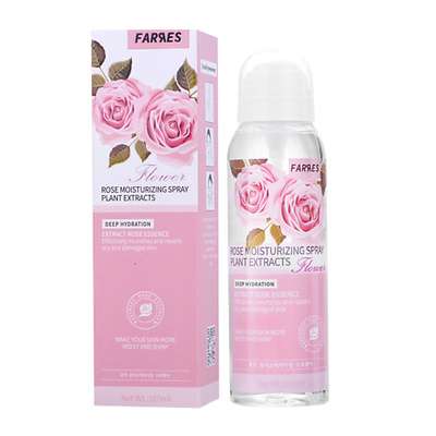 Farres Спрей для макияжа фиксирующий "Rose" с гиалуроновой кислотой 160