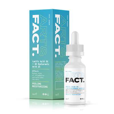 ART&FACT Ежедневная увлажняющая сыворотка-пилинг для лица с молочной и гиалуроновой кислотой 30