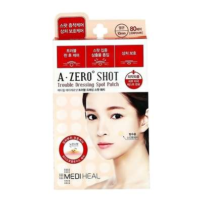 MEDIHEAL Набор точечных пластырей для лица A ZERO SHOT Trouble dressing spot 80 шт 80