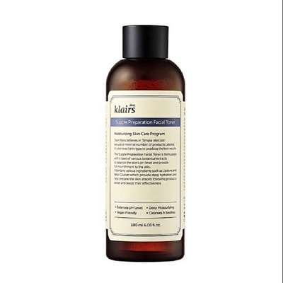 DEAR, KLAIRS Тонер с бета-глюканом и гиалуроновой кислотой Supple Preparation Facial Toner 180