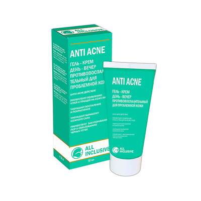 ALL INCLUSIVE ANTI ACNE - гель-крем день - вечер противовоспалительный для проблемной кожи 50