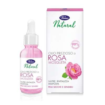 VENUS Масло для лица питательное с экстрактом розы Natural