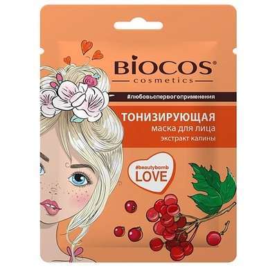 BIOCOS Тканевая мacка для лица Тонизирующая