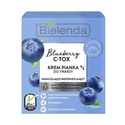 BIELENDA крем-мусс для лица BLUEBERRY C-TOX 40