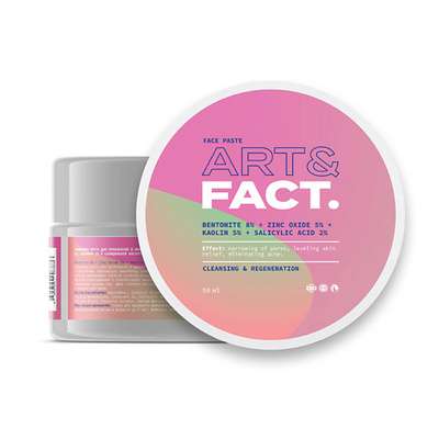 ART&FACT Очищающая паста для проблемной и жирной кожи для борьбы с воспалениями, прыщами и акне 50