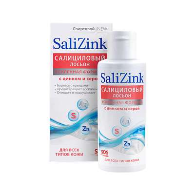 SALIZINK Салициловый лосьон с цинком и серой для всех типов кожи спиртовой 100