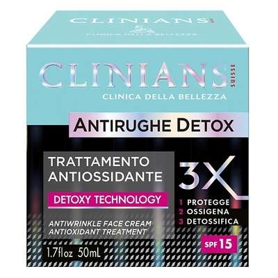 CLINIANS Крем для лица антивозрастной ANTIRUGHE DETOX