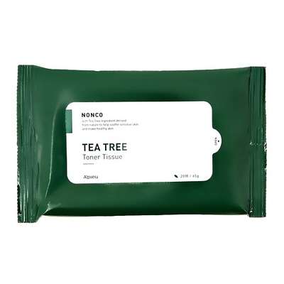 A'PIEU Салфетки для лица NONCO TEA TREE с маслом чайного дерева 20