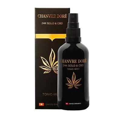 CHANVRE DORE Тоник-мист с коллоидным 24K золотом и каннабидиолом 100