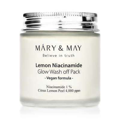 MARY&MAY Глиняная маска для лица c лимоном и ниацинамидом Lemon Niacinamide Glow Wash Off Pack 125