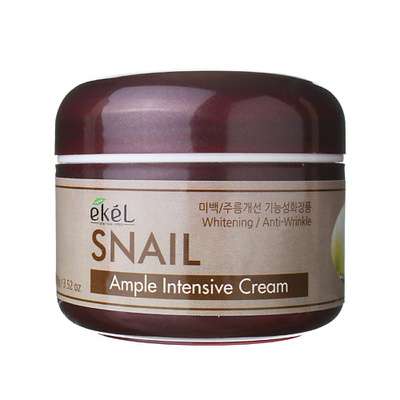 Ekel Крем для лица с Муцином улитки Ампульный Регенерирующий Ample Intensive Cream Snail 100