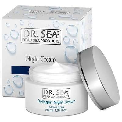 DR. SEA Ночной антивозрастной крем для лица с коллагеном и минералами Мертвого моря 50