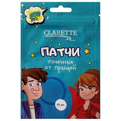 CLARETTE Патчи точечные от прыщей 24