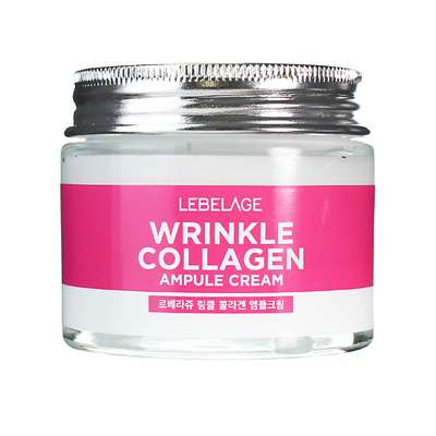 LEBELAGE Крем для лица с Коллагеном ампульный Ampule Cream Wrinkle Collagen 70