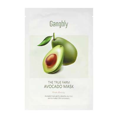 GANGBLY Маска для лица с экстрактом авокадо (питательная) 30