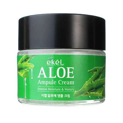 Ekel Крем для лица с Алоэ Ампульный Увлажняющий Ampule Cream Aloe 70