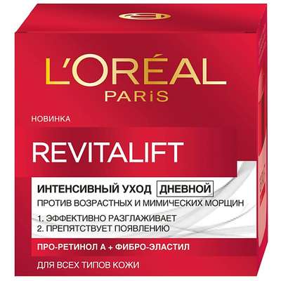 L'ORÉAL PARIS Дневной антивозрастной крем "Ревиталифт" для лица, против морщин