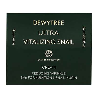 DEWYTREE Крем для лица ULTRA VITALIZING с экстрактом секрета улитки 80