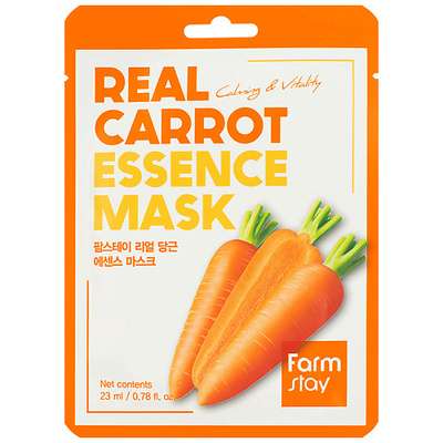 FARMSTAY Маска для лица тканевая с экстрактом моркови