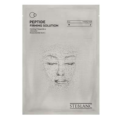 STEBLANC Тканевая крем маска для лица укрепляющая с пептидами 25