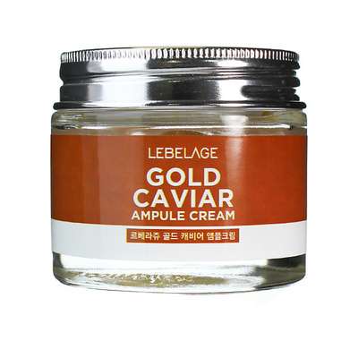 LEBELAGE Крем для лица с Икрой ампульный Омолаживающий Ampule Cream Gold Carviar 70
