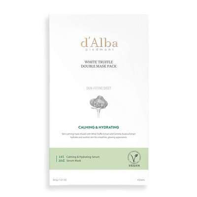 d`Alba Успокаивающая маска для лица White Truffle Double Mask Pack [Calming/Nutritive]