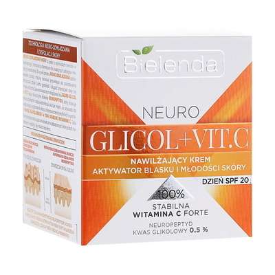 BIELENDA крем для лица увлажняющий NEURO GLICOL + VIT. C 50