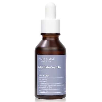 MARY&MAY Сыворотка для лица антивозрастная с пептидным комплексом 6 Peptide Complex Serum 30