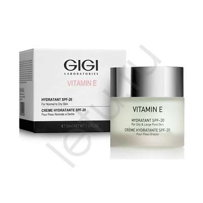 GIGI Увлажняющий крем для нормальной и сухой кожи Vitamin E с SPF-20 50