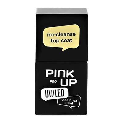 PINK UP Верхнее покрытие для ногтей UV/LED PRO no-cleanse top coat без липкого слоя 10