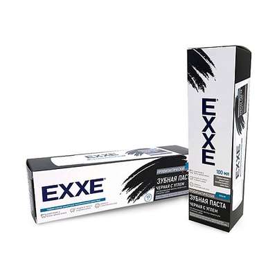 EXXE Зубная паста Черная с углем 100