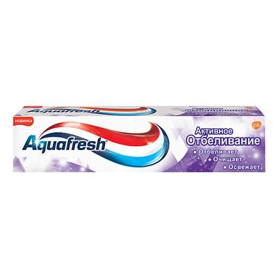 AQUAFRESH Зубная паста активное отбеливание