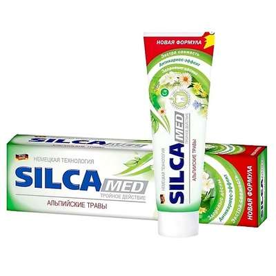 SILCAMED Зубная паста для укрепления десен Альпийские травы 130