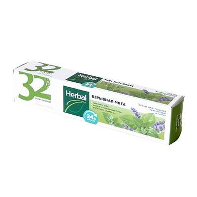 MODUM Паста зубная 32 ЖЕМЧУЖИНЫ HERBAL Взрывная мята 100