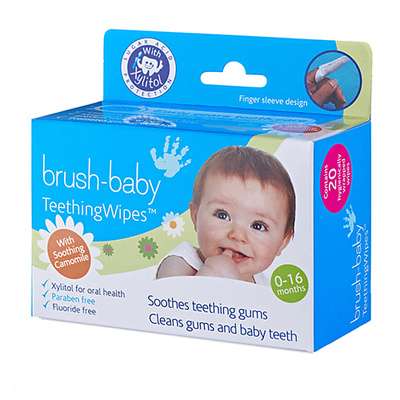 Brush-Baby DentalWipes Детские зубные салфетки-напалечники 20