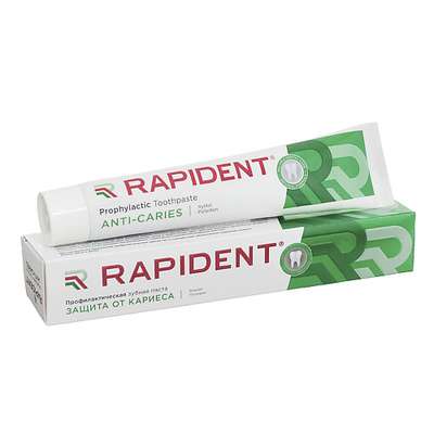 RAPIDENT Профилактическая зубная паста "Для защиты от кариеса" 100