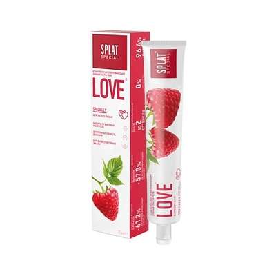 SPLAT Отбеливающая зубная паста для защиты от бактерий и вирусов SPLAT Special LOVE ЛЮБОВЬ