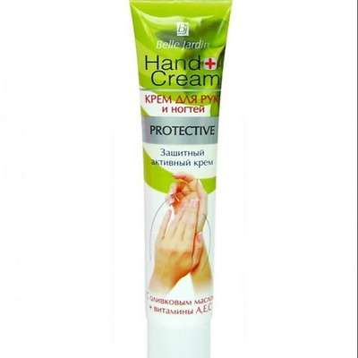 BELLE JARDIN Крем для рук и ногтей Protective c оливковым маслом + витамины А,С,Е, защитный 125