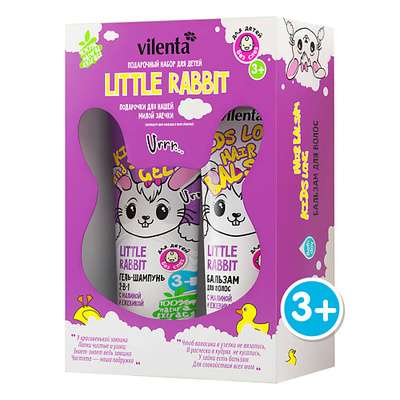 VILENTA Детский подарочный набор средств по уходу за волосами ANIMAL LINE LITTLE RABBIT