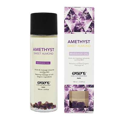 EXSENS Органическое массажное масло с камнями AMETHYST SWEET ALMOND 100