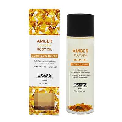 EXSENS Органическое массажное масло с камнями AMBER JOJOBA 100