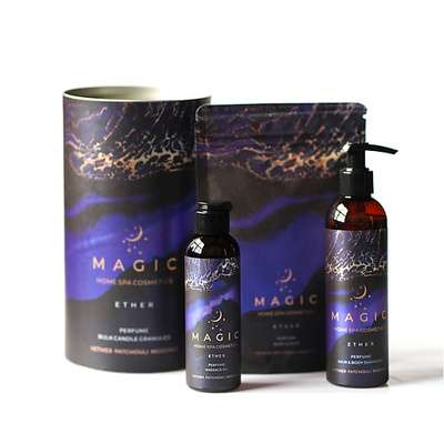 PURE BASES SPA Бокс подарочный magic ether vetiver patchouly moschus шампунь,скраб,масло