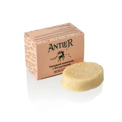 ANTLER Твёрдый шампунь с йогуртином 60