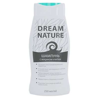 DREAM NATURE Шампунь с муцином улитки 250