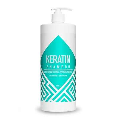 KRASSA Professional Keratin Шампунь для волос с кератином с дозатором 1000