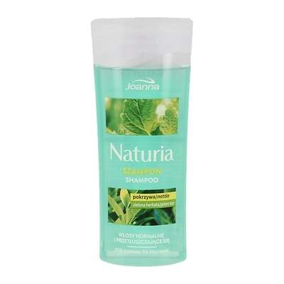 JOANNA Шампунь для волос NATURIA крапива и зеленый чай (для нормальных и жирных волос) 100