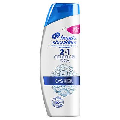 HEAD & SHOULDERS Шампунь 2в1 против перхоти Основной уход