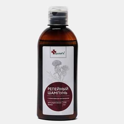 APOTEK'S Шампунь репейный с комплексом витаминов для укрепления волос 250